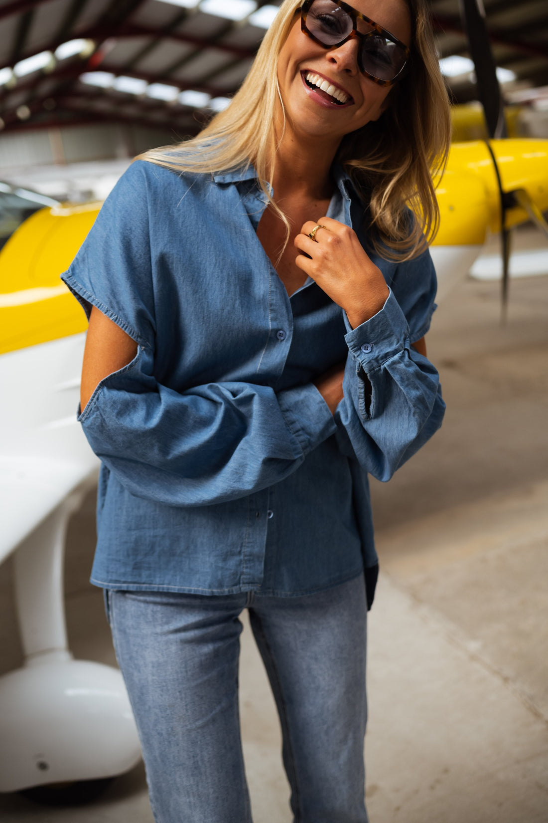 Chemise Adele - bleue