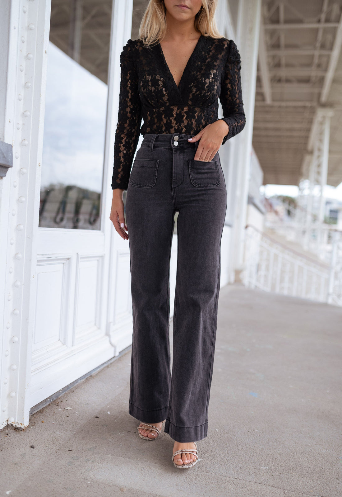 Jeans Hugues - gris foncé