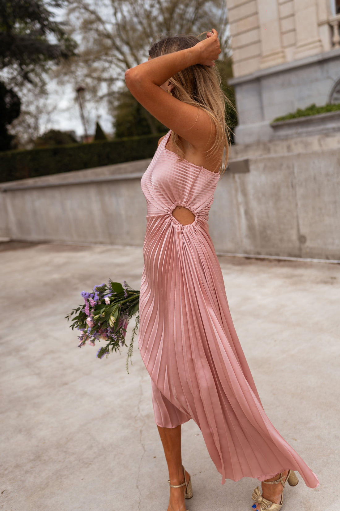 Robe Meredith - rose poudré